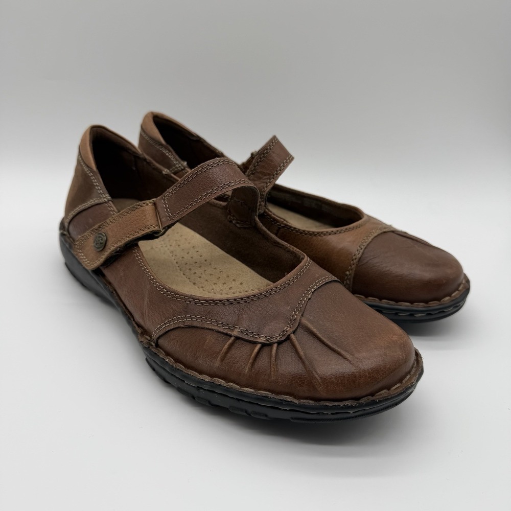 Earth Spirit Women's Gelron 2000 Brown Leather Mary Jane Comfort Shoes Size 10